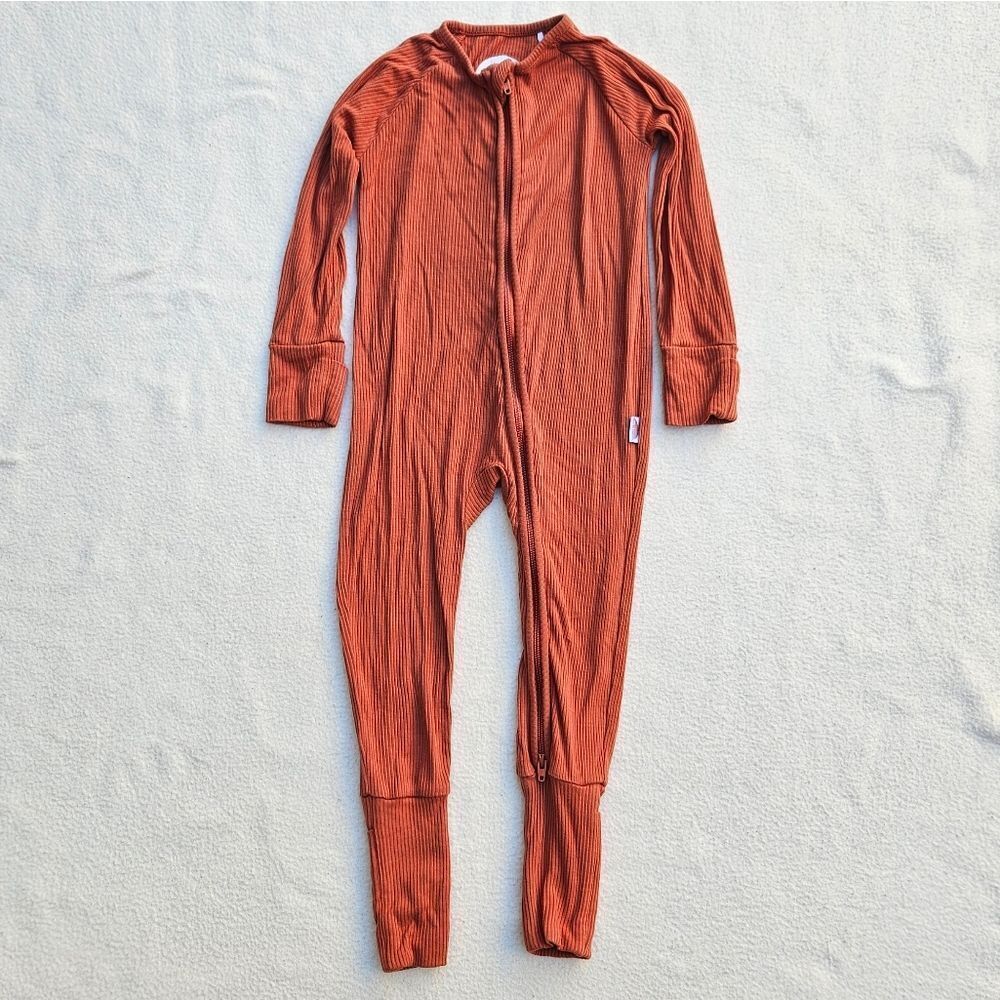 Brixton Phoenix Rust Bamboo Zip Romper 12-18M